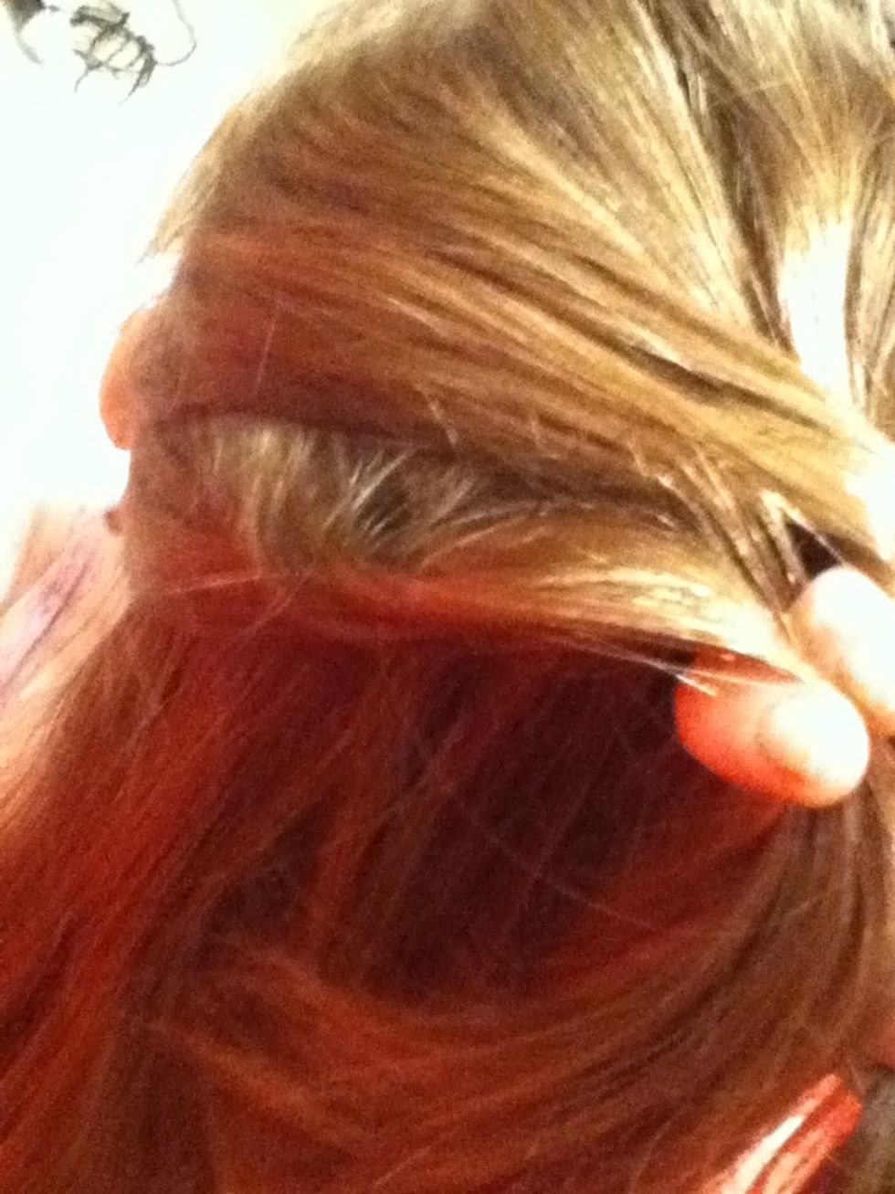 Then take another piece from the other side and add it to the other.