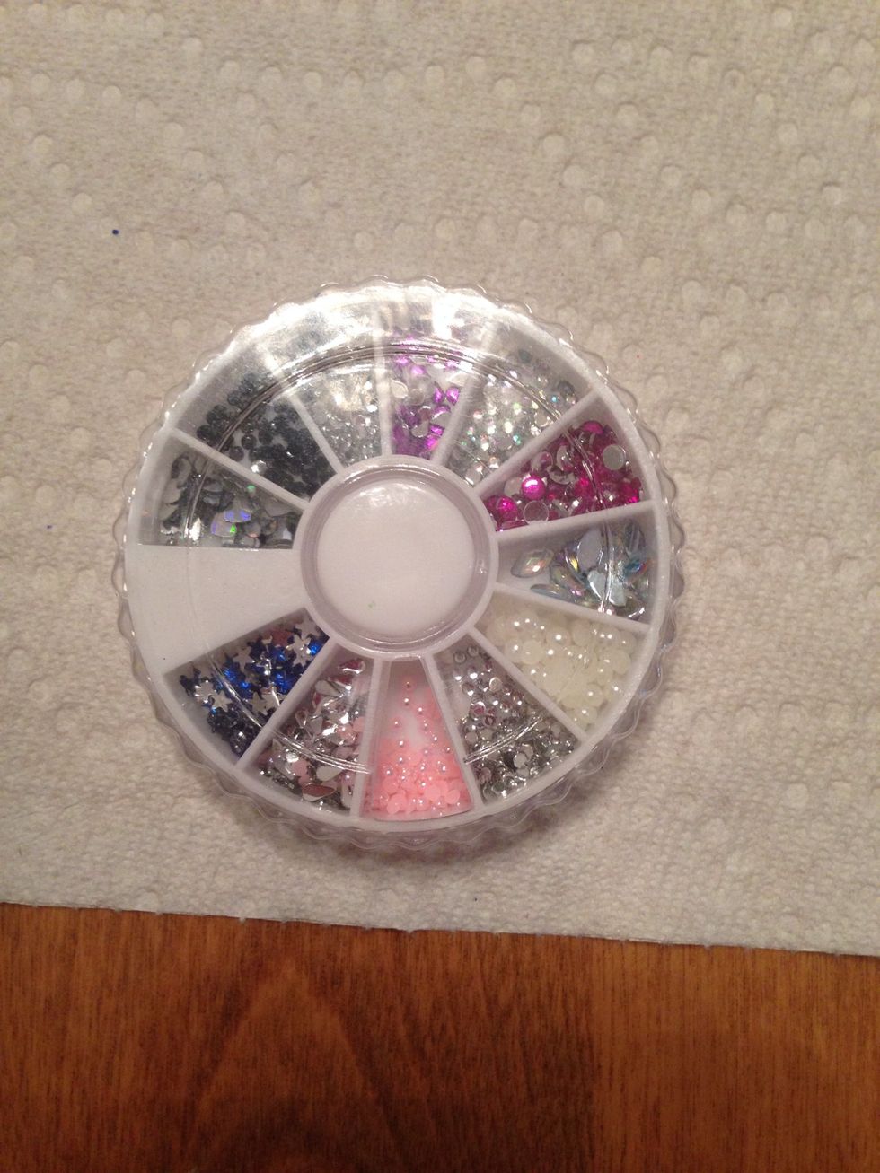 then take some rhinestones (from Claire's)