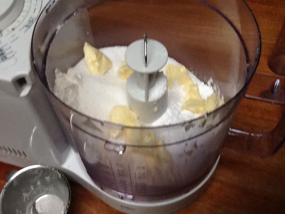 Then take the butter and cut into small pieces and then add it