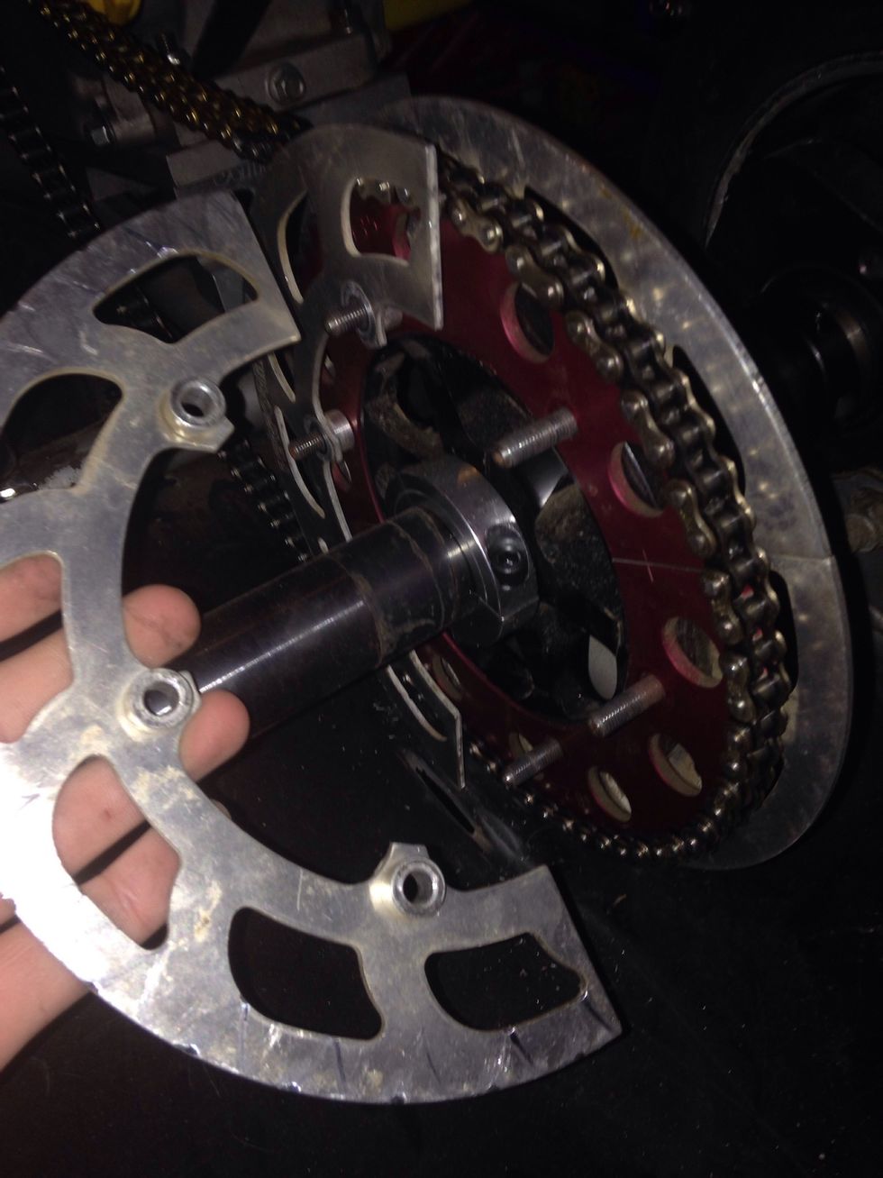 Then, take the chain guard off.