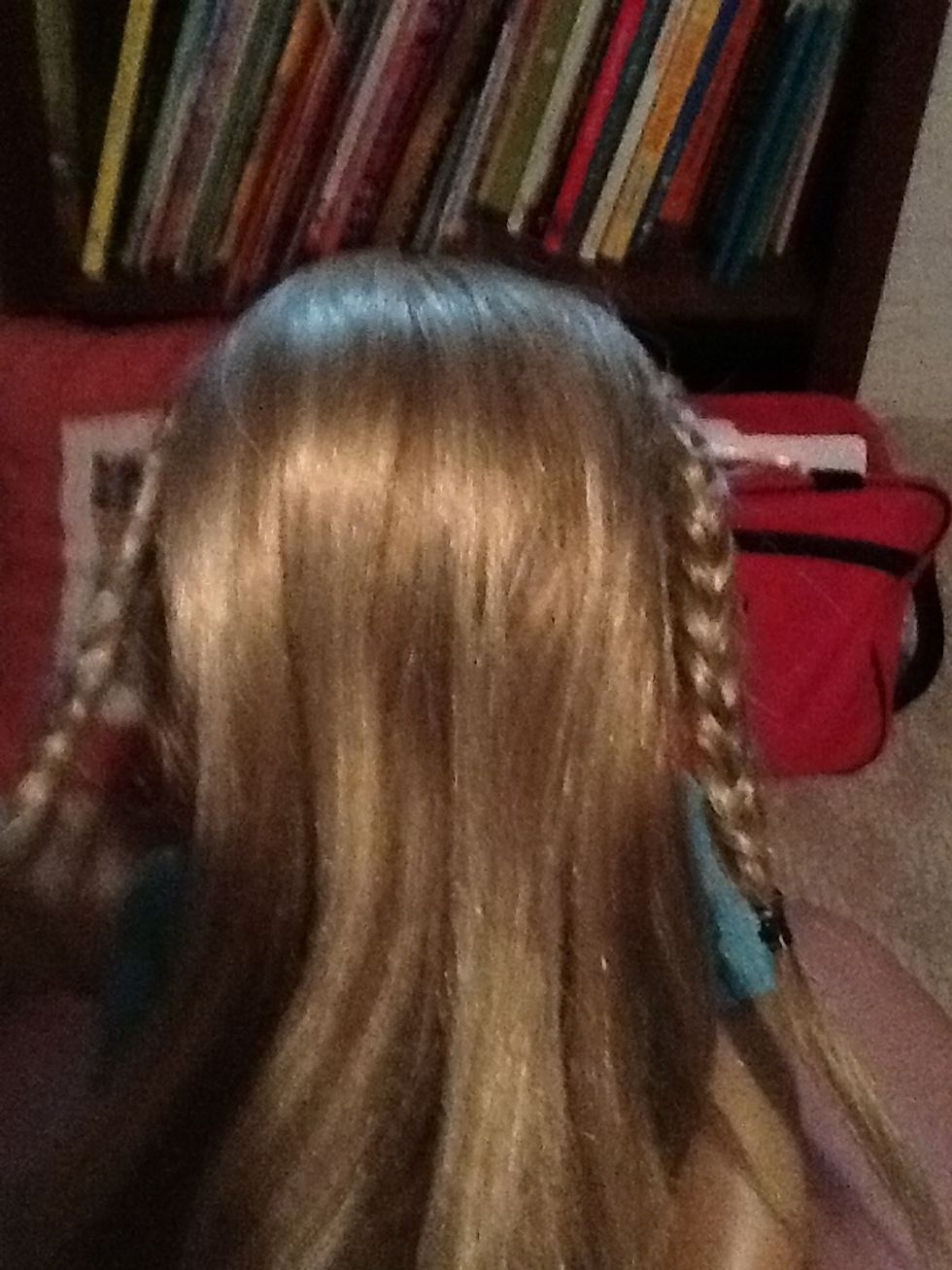 Then take the ponytail out