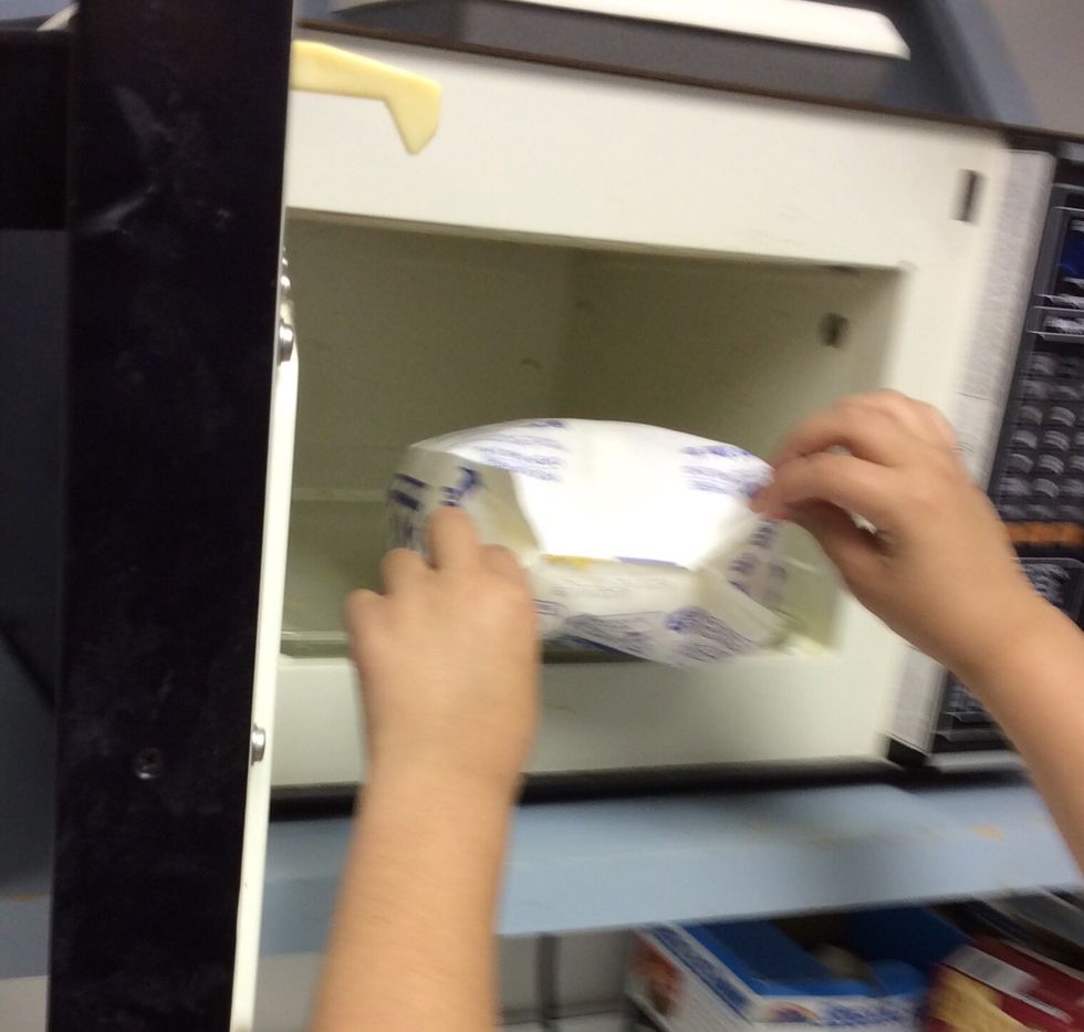 Then take the popcorn out of the microwave.