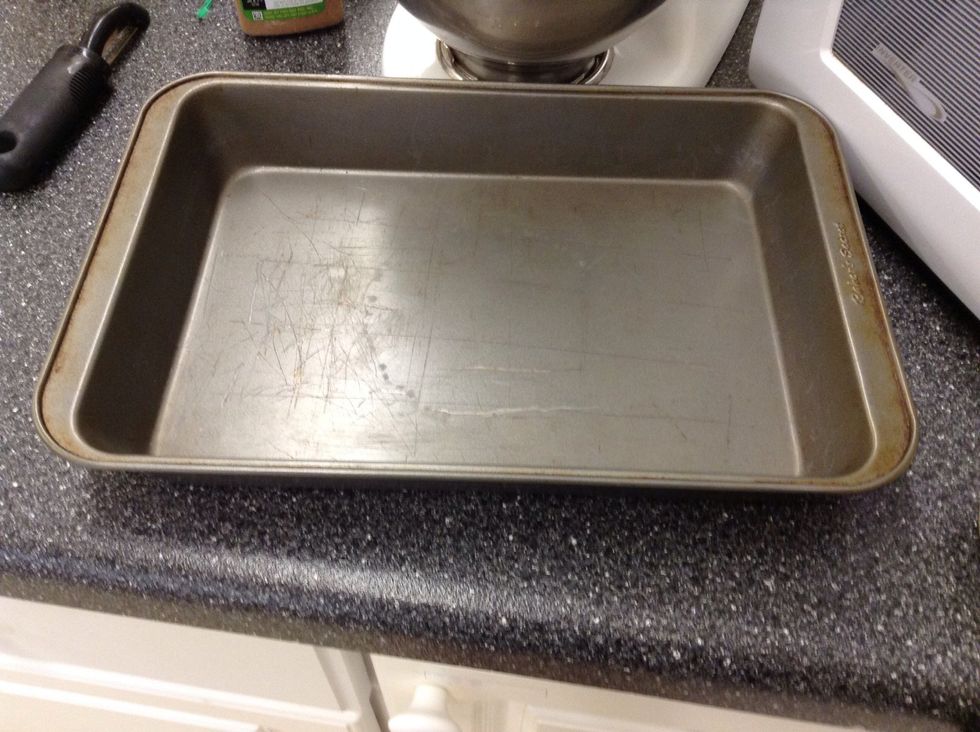 Then, take your 9x13 pan.