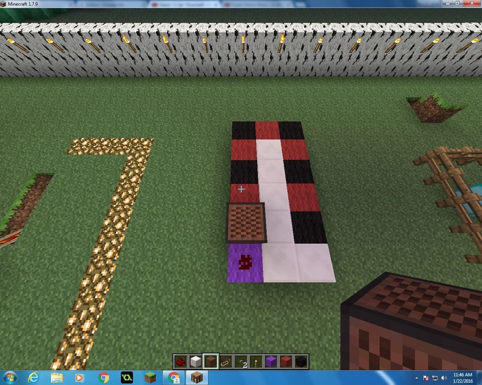 Then take your first Note Block and right click it 10 times.