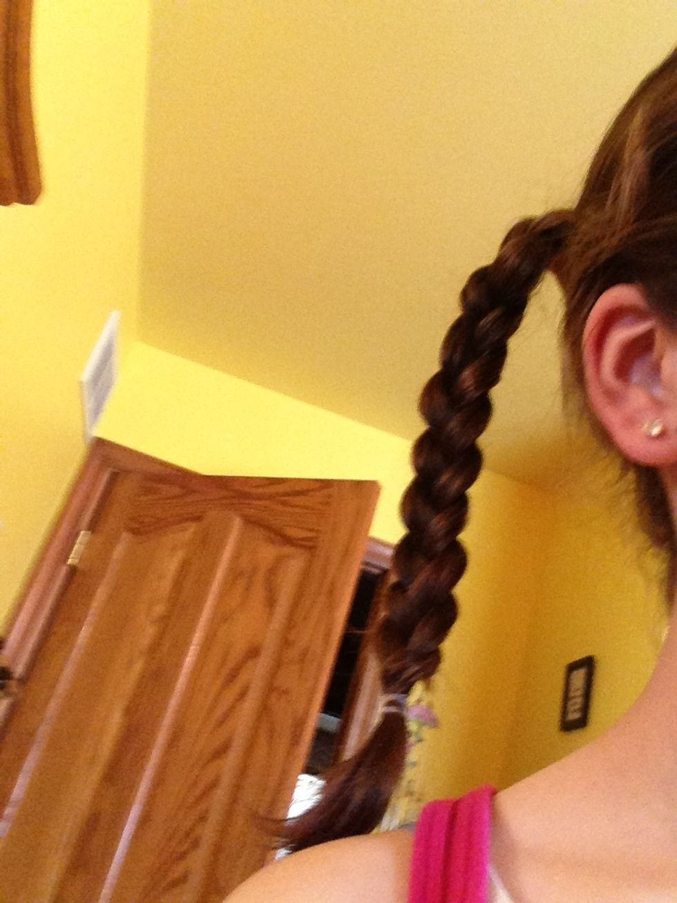 Then take your other braid...