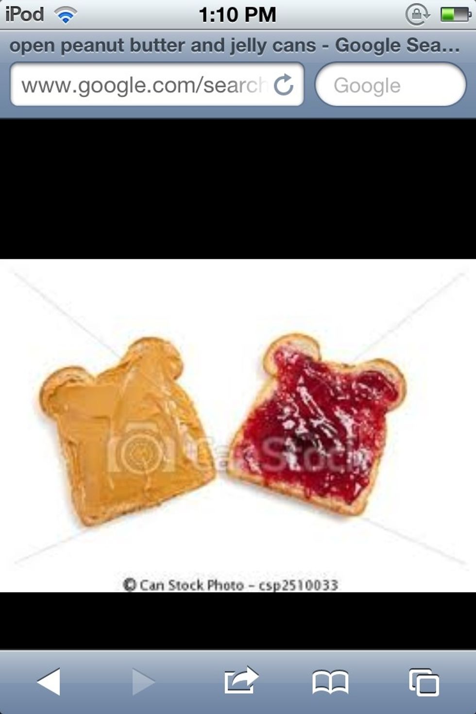 Then take your peanut butter and jelly and spread it with a butter knife on each slice of bread