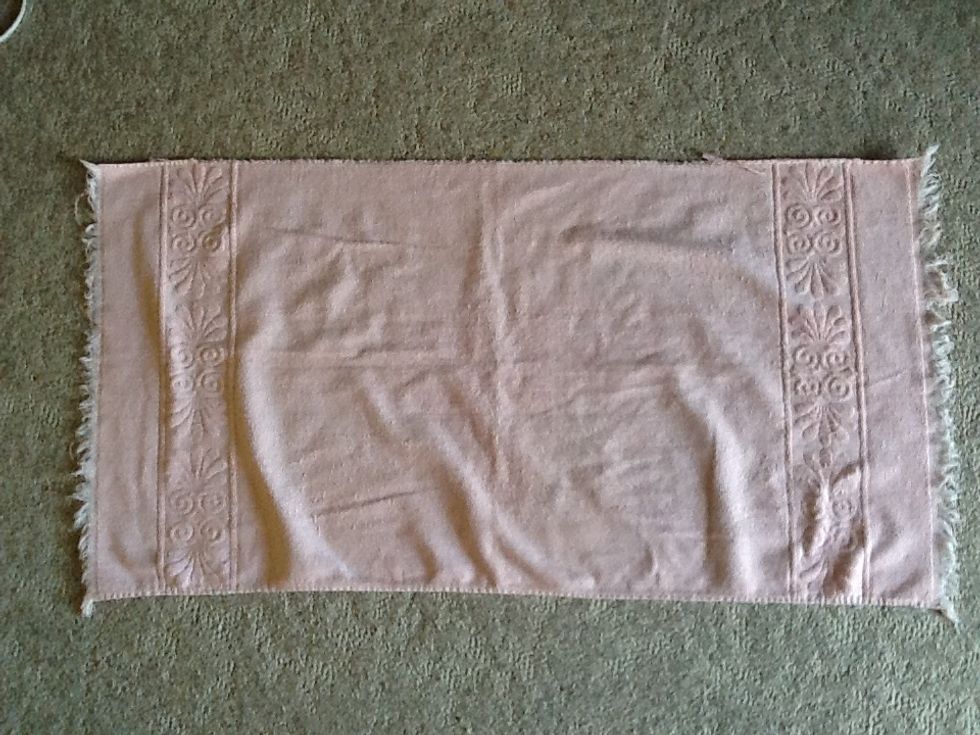 Then, take your towel or blanket...