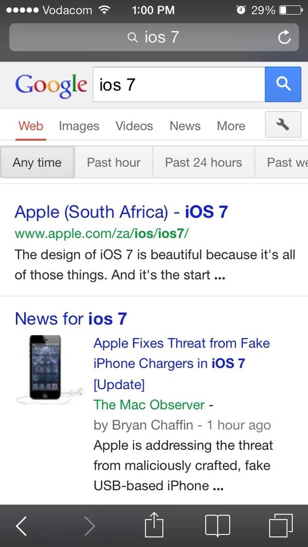 Then tap past 24 hours.