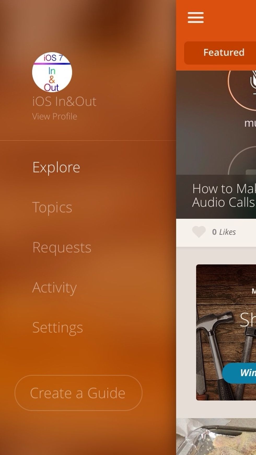 Then tap your profile.