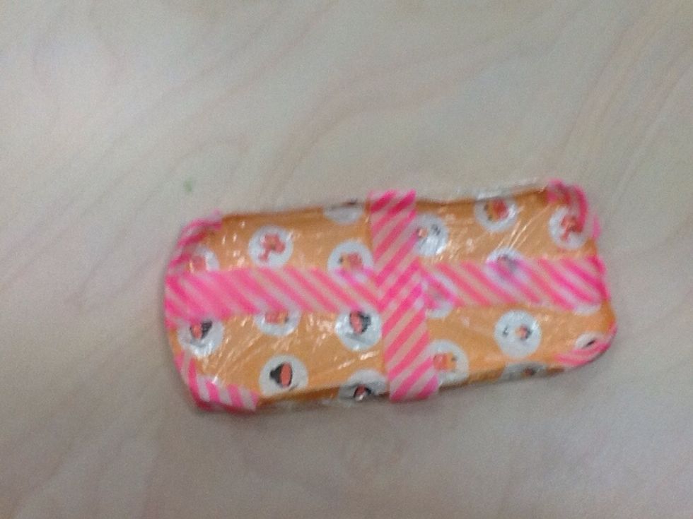 Then tape each craner with tape