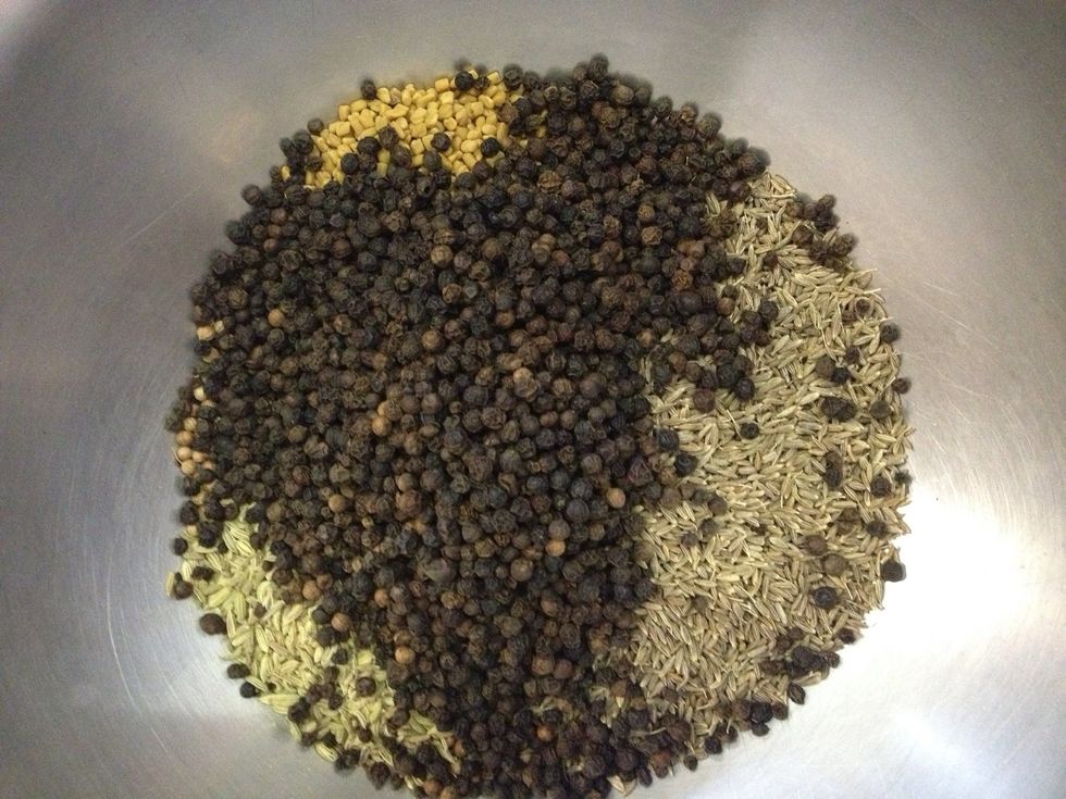Then the black peppercorns