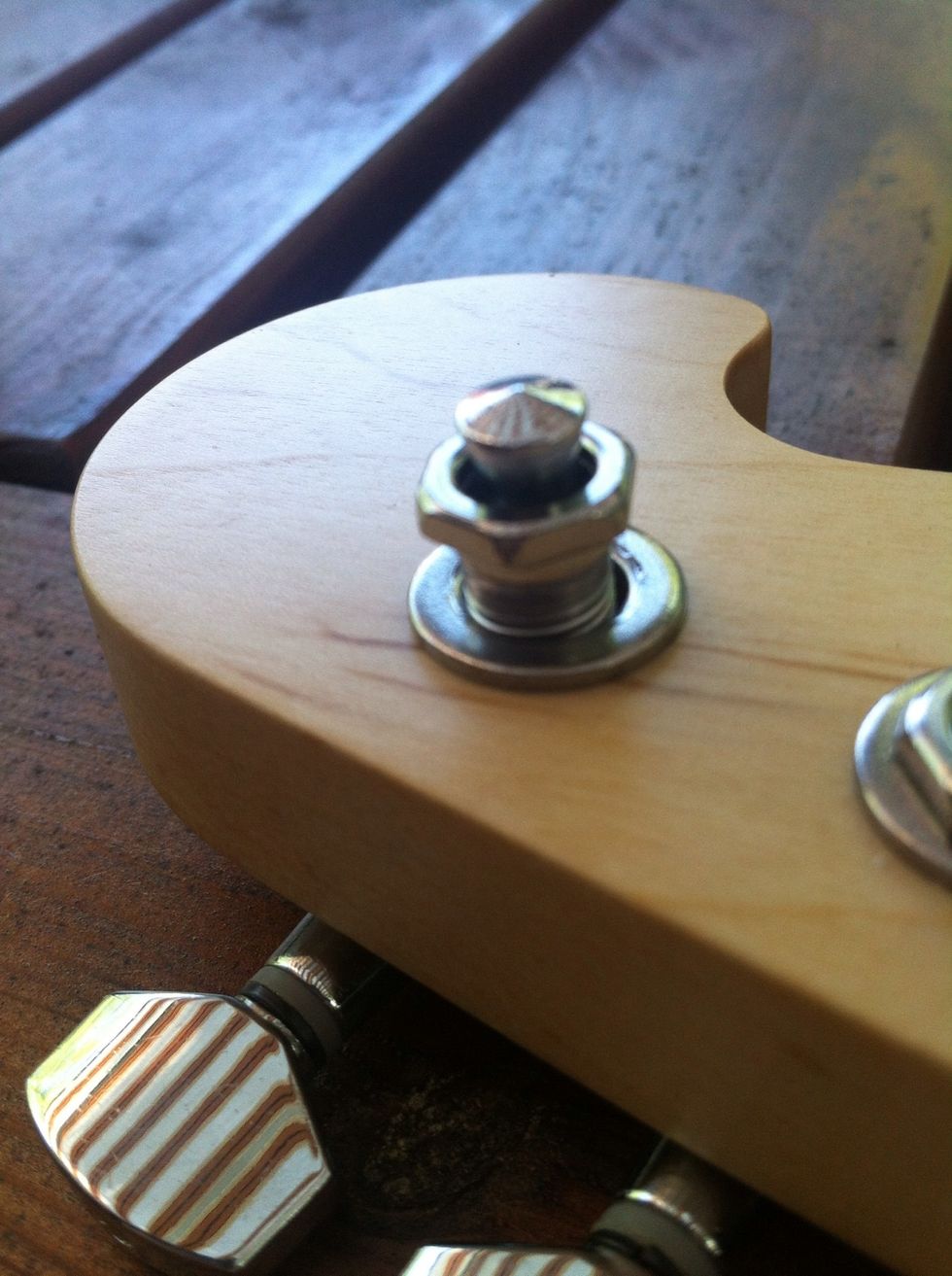 Then the bolt and tighten it.