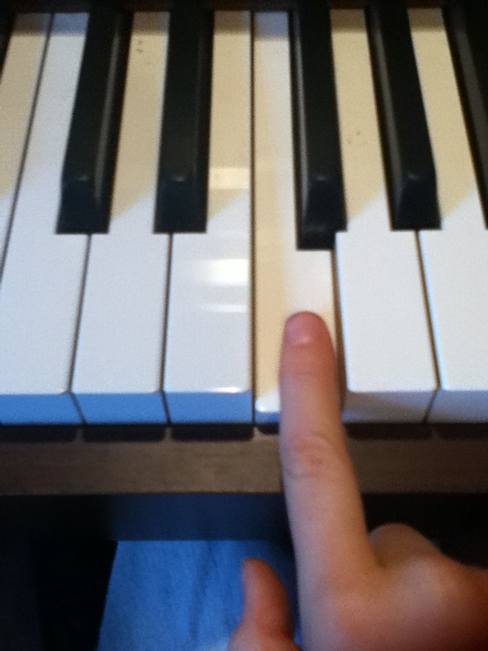 Then the F note