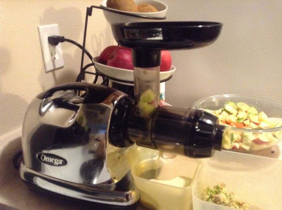 Then the ginger and the apples...