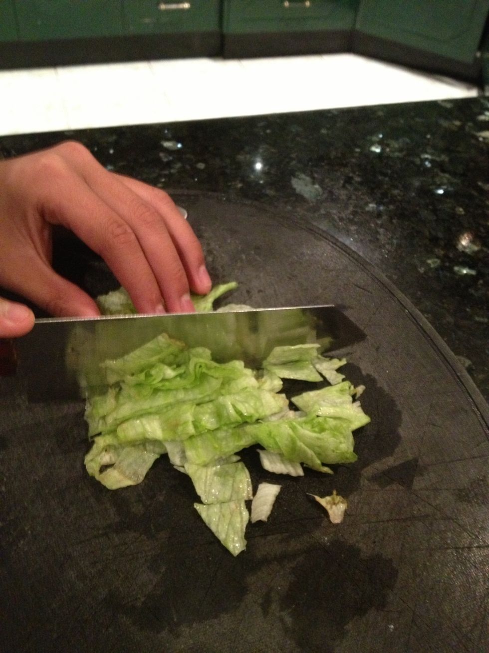 Then the lettuce