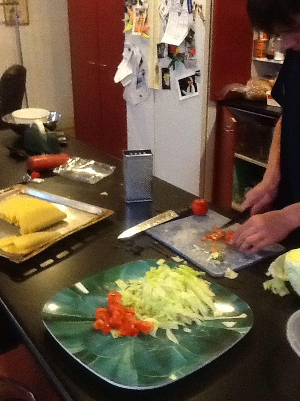 Then the tomatoes