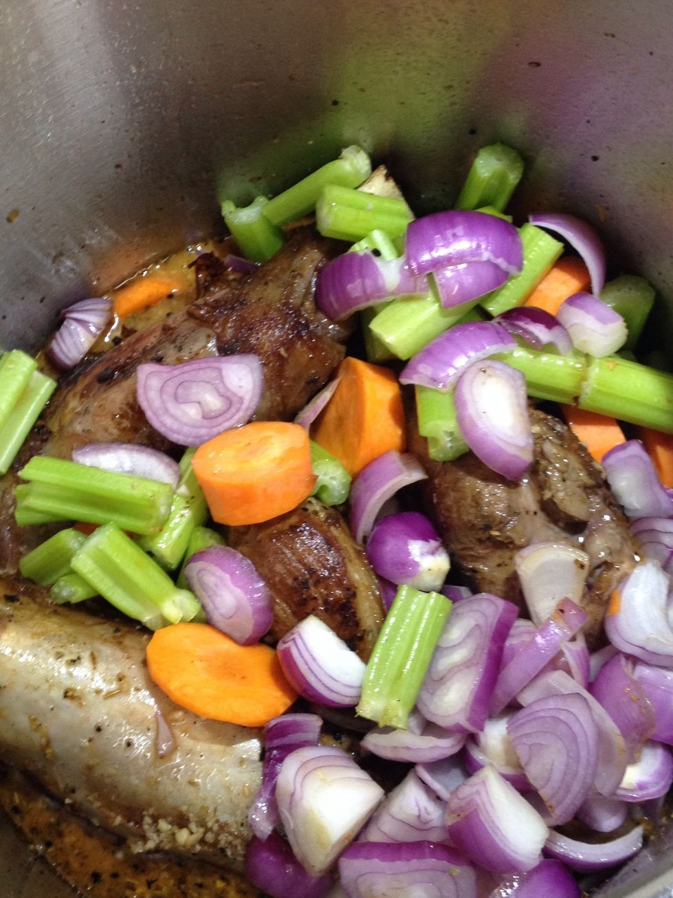 then the veggies.