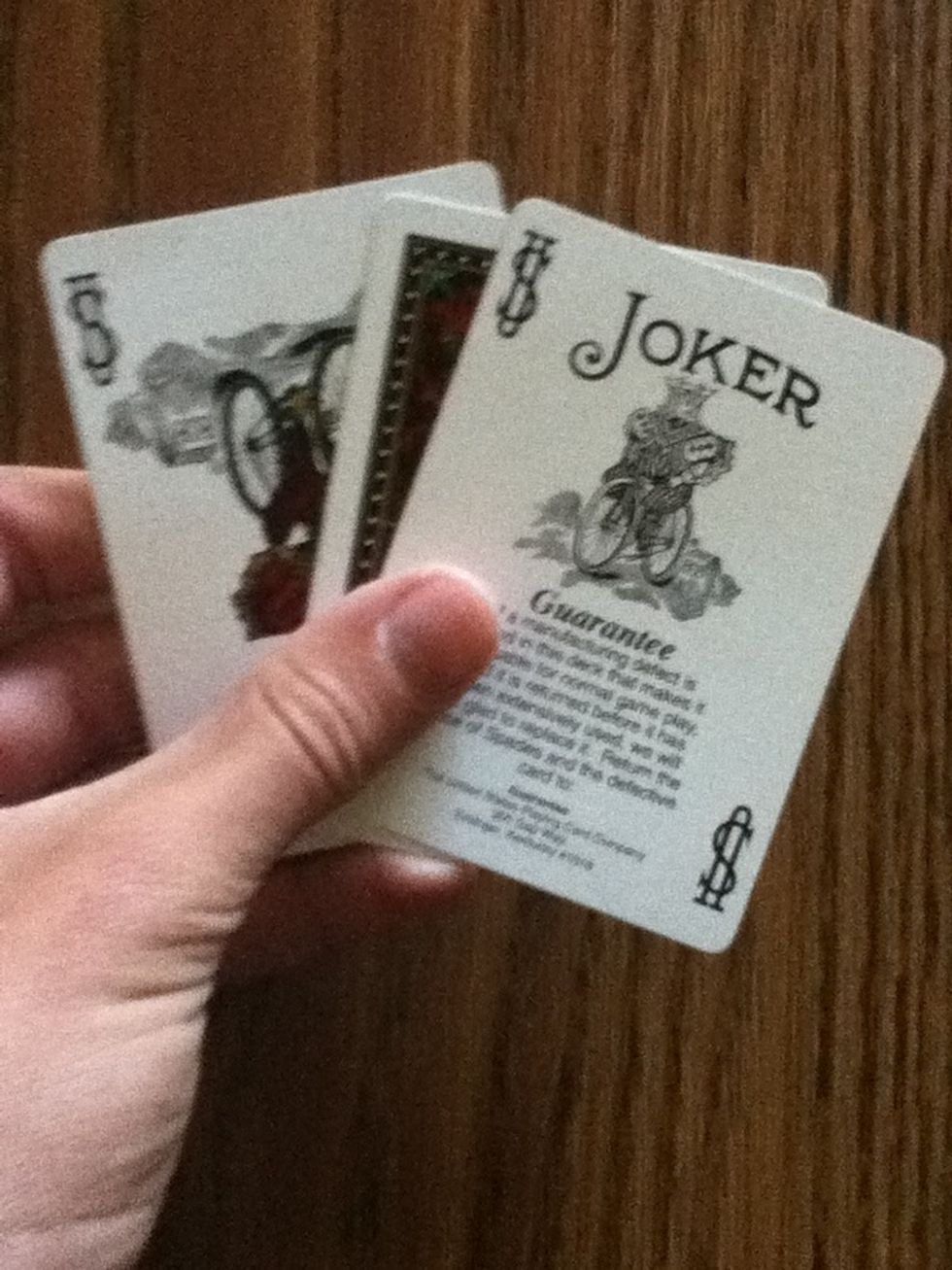 Then there will be only one card left.