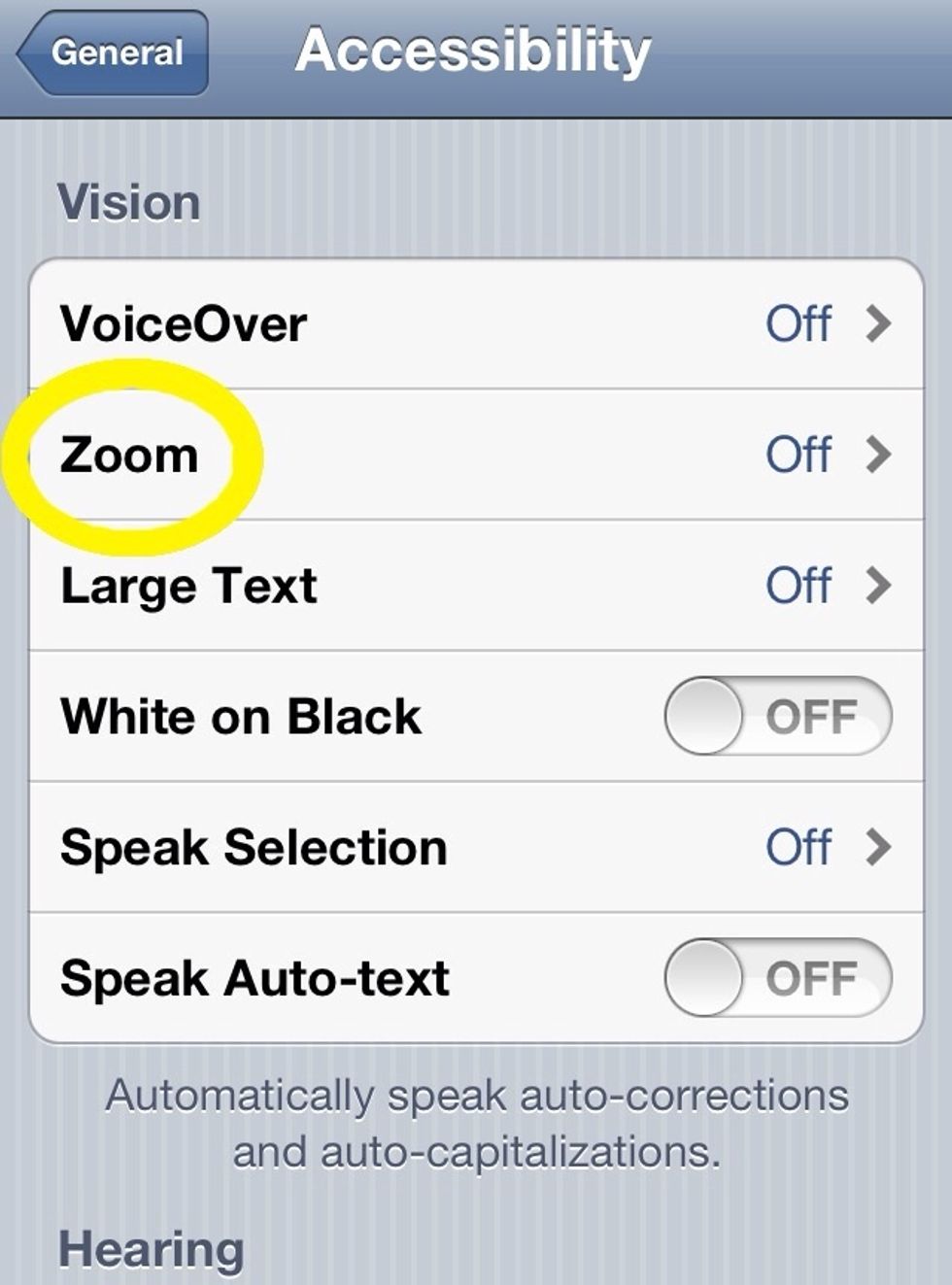 Then there will be Zoom and go into it.