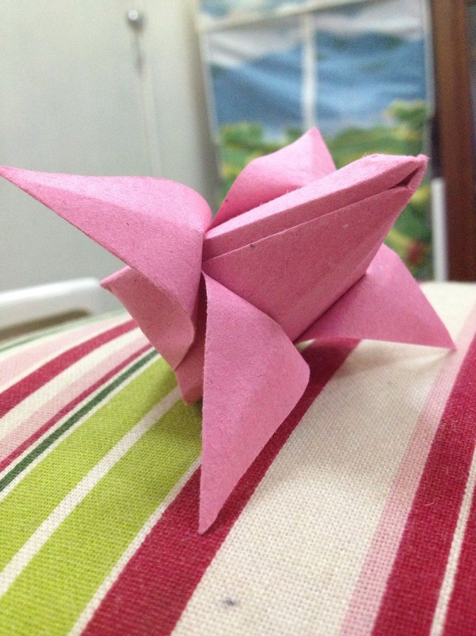 Then there you have it! An origami tulip. Thanks for checking this out. Like, Comment and Follow :))