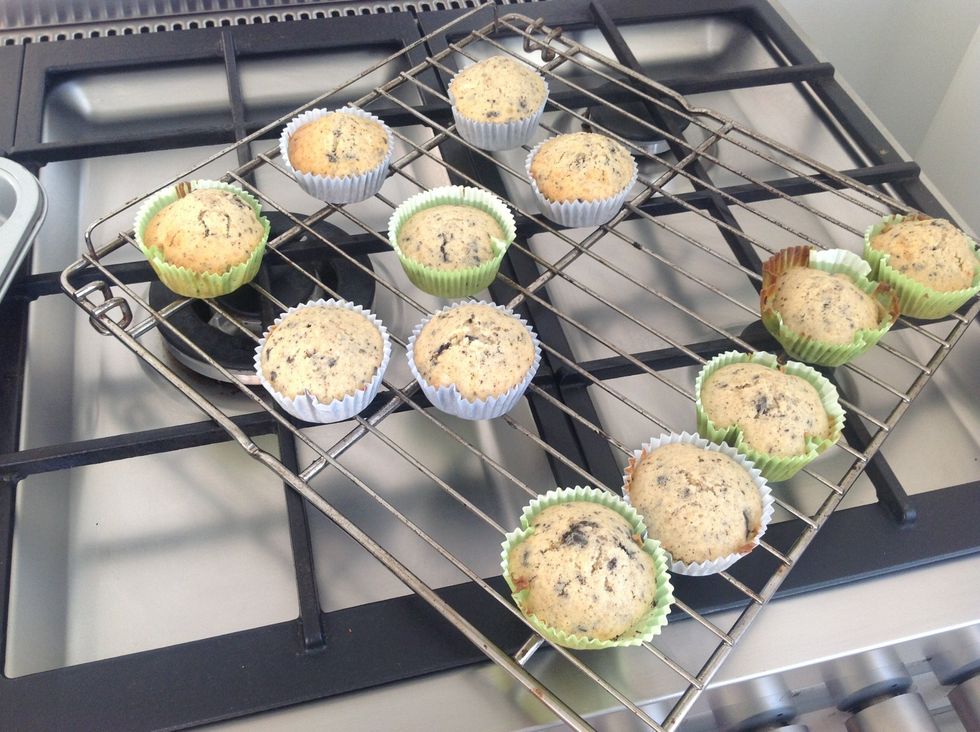 Then they are ready!! Eat them like this or let them cool down and then add the frosting