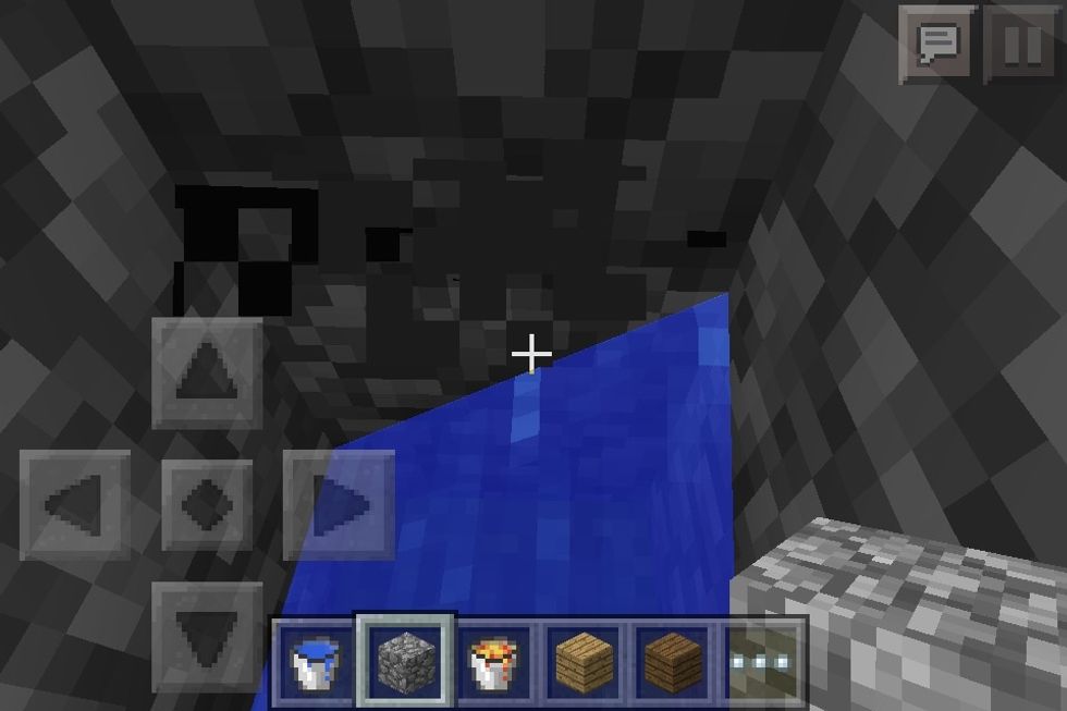 Then this should happen and you get cobblestone unlimited!!!