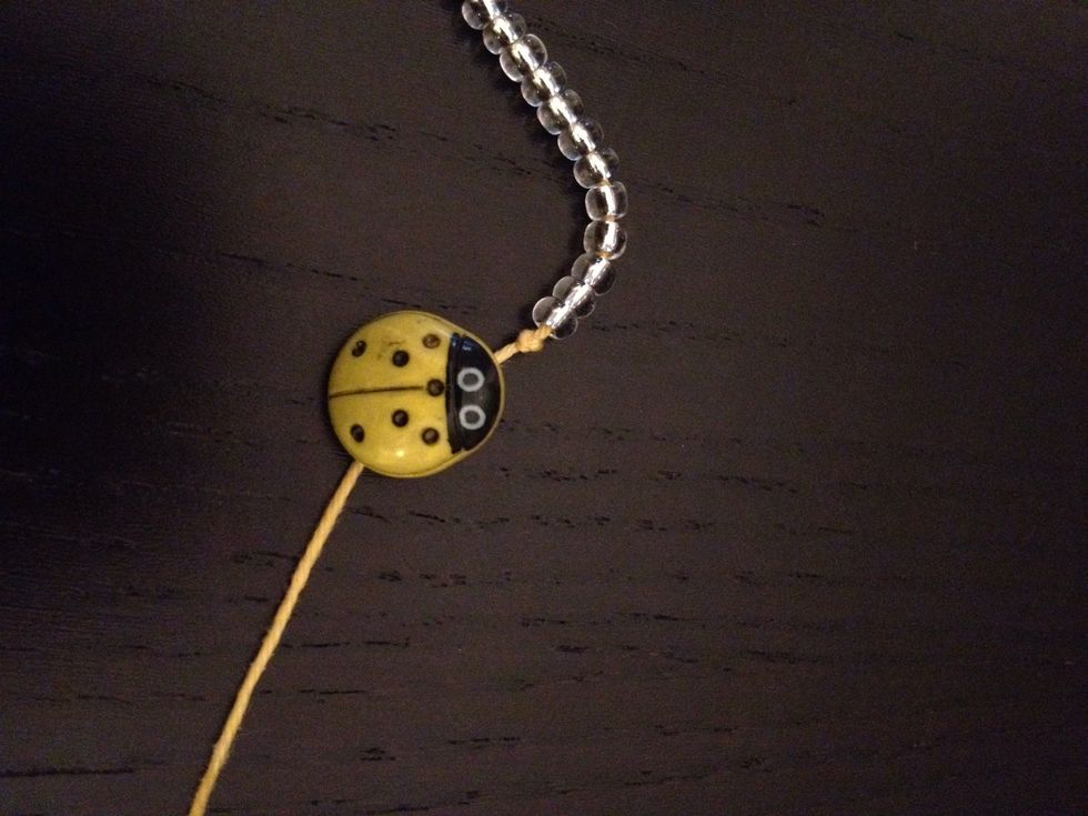 Then tie on your button