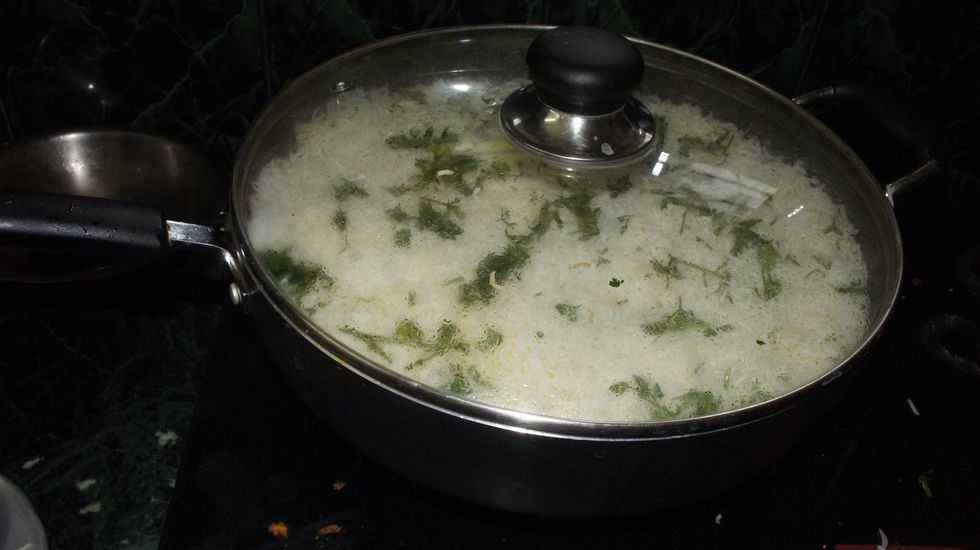 Then tighten the lid and cook for another 10 min in medium Flame...