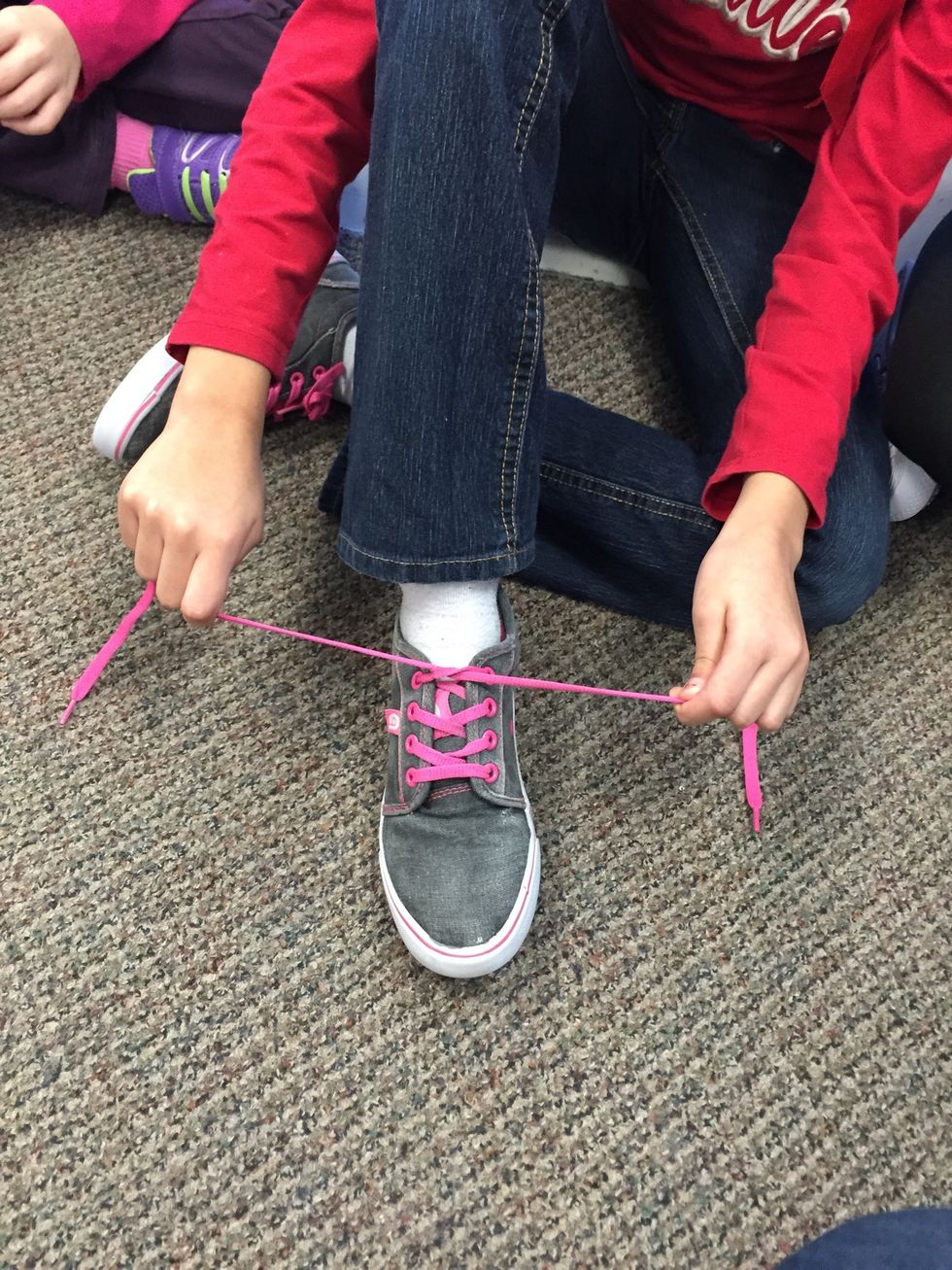 Then, tighten your knot.