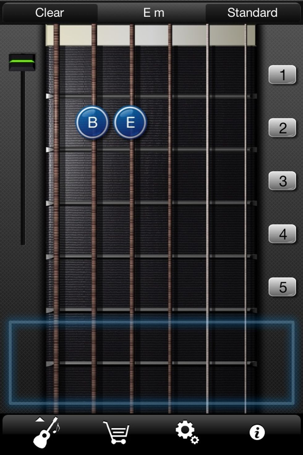 Then to Em for two measures.