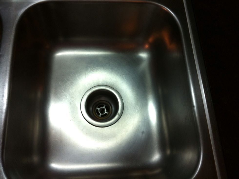 Then to the sink. The oil shines and protects.