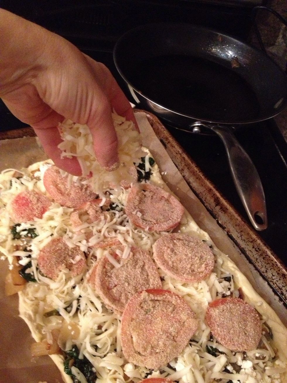 Then top with the rest of the mozzarella \ud83d\ude04