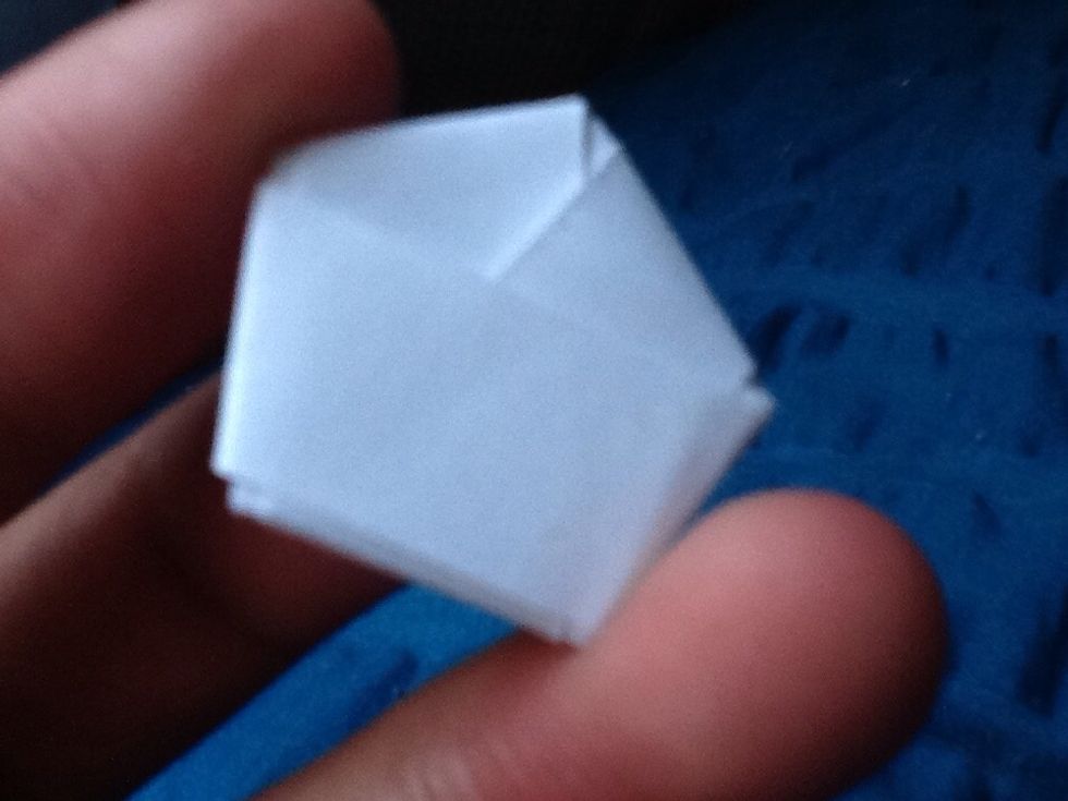 Then tuck the end just like the first end