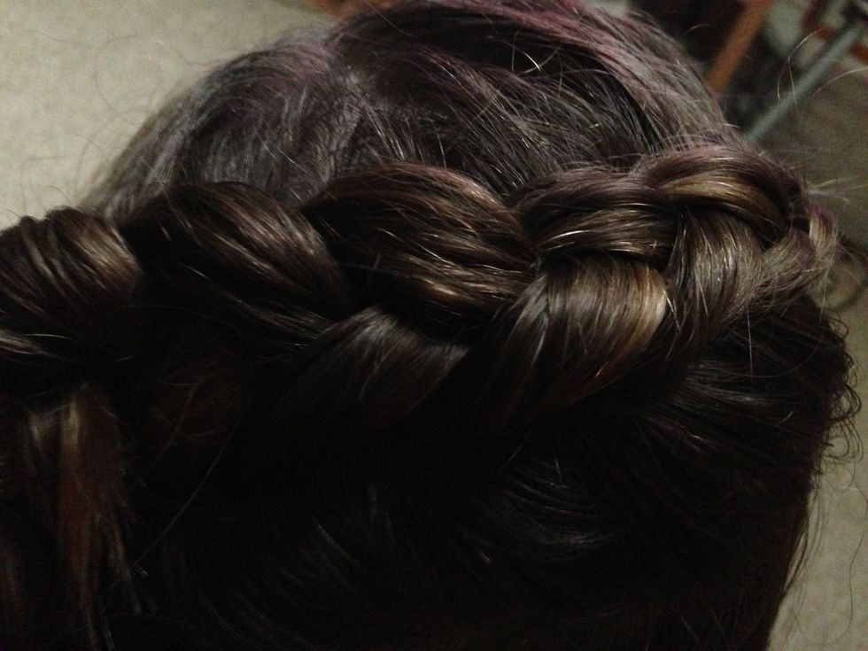 Then turn and only grab from top