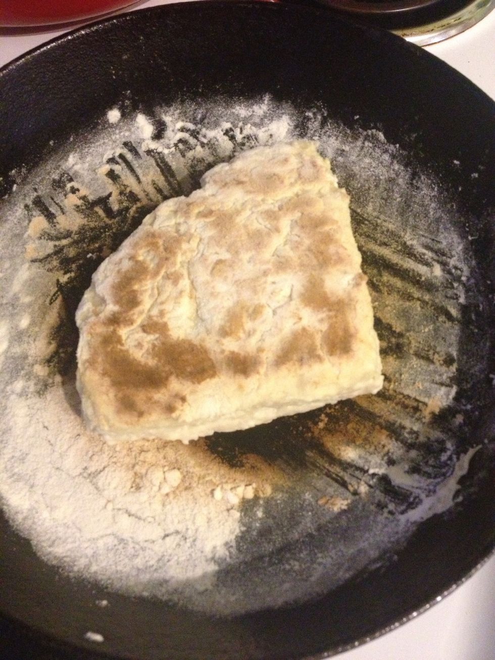 Then turn over and do the other side