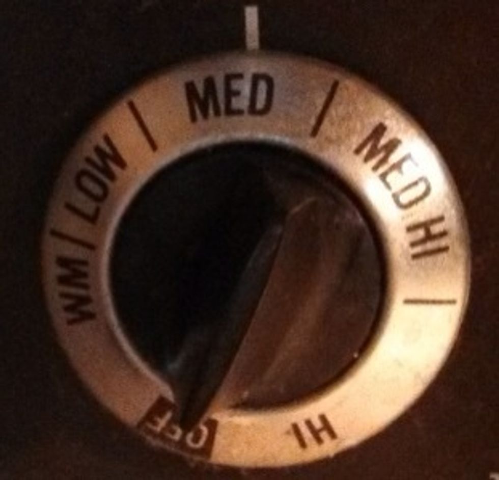 then turn stovetop to medium.