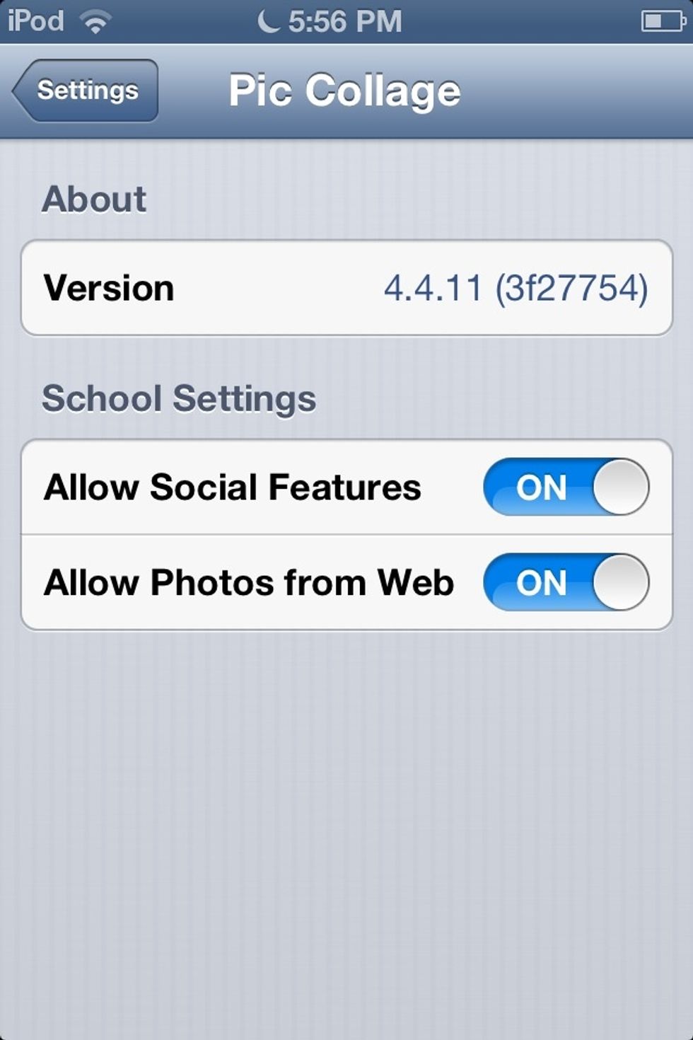 Then turn the ON button for search photos from web