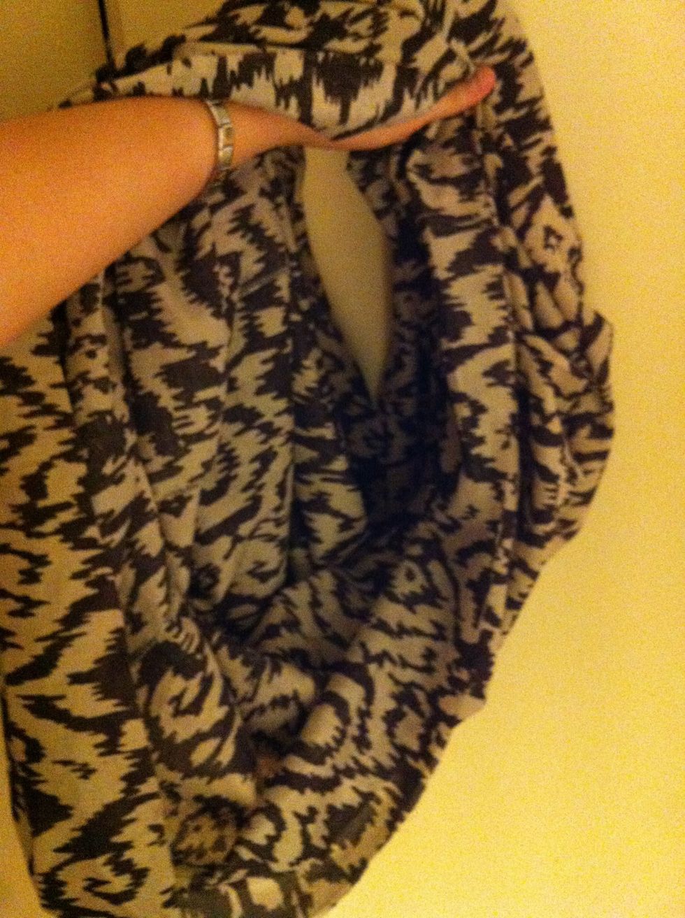 Then turn the tube inside out so that the right side comes on top :)