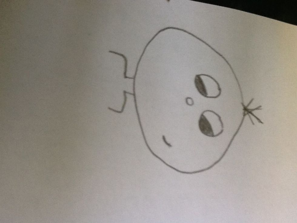 Then u add a tiny neck and then shoulders.