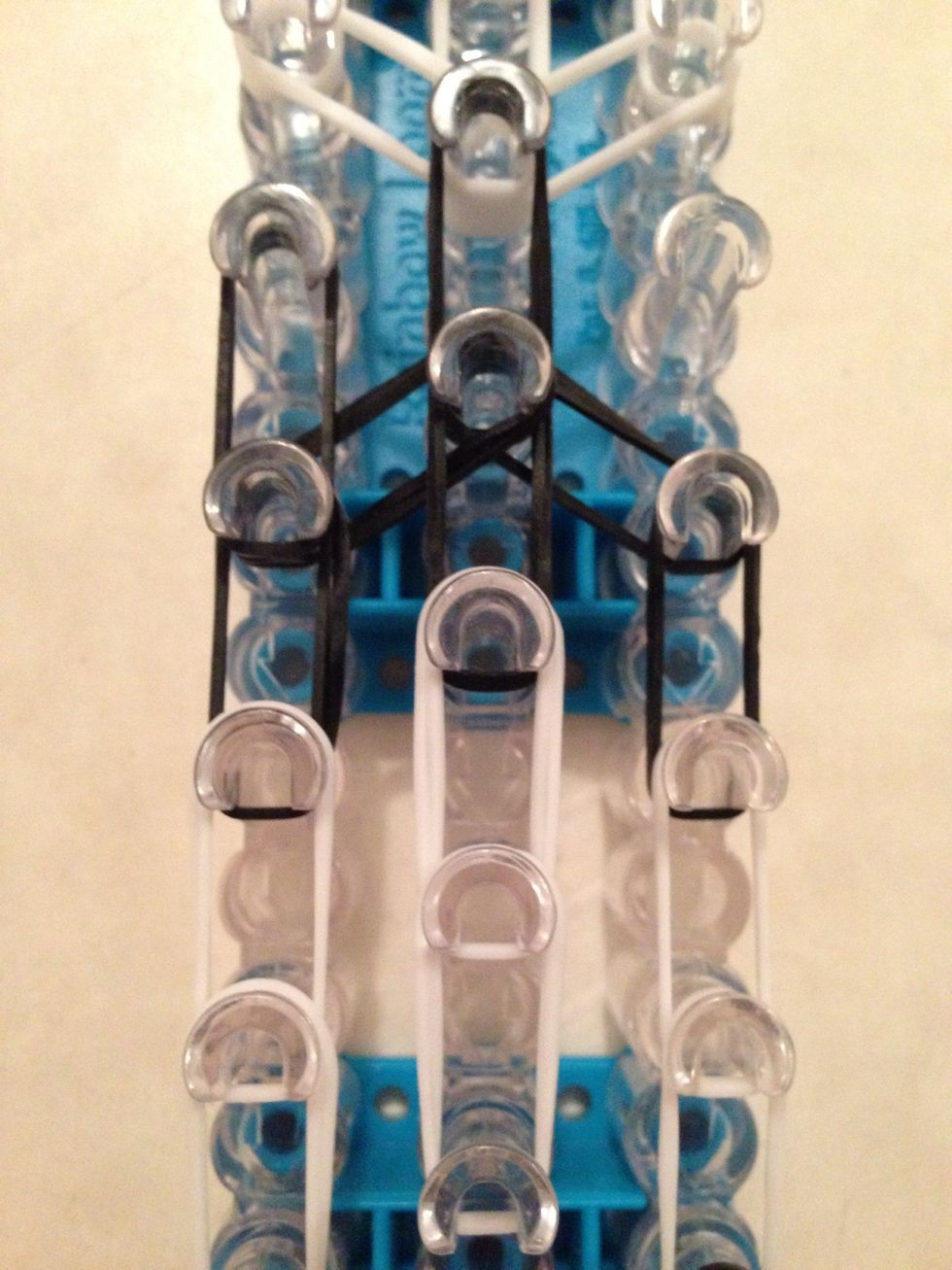 Then up like this, that creates the pandas arms \u263a\ufe0f