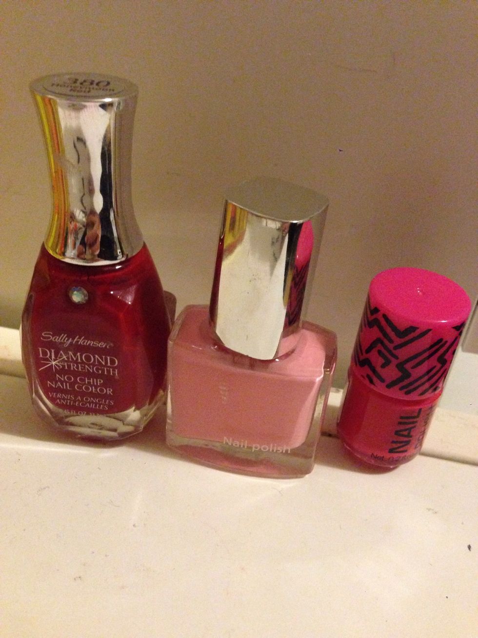 Then use 3 diffrent kind of pink or red !