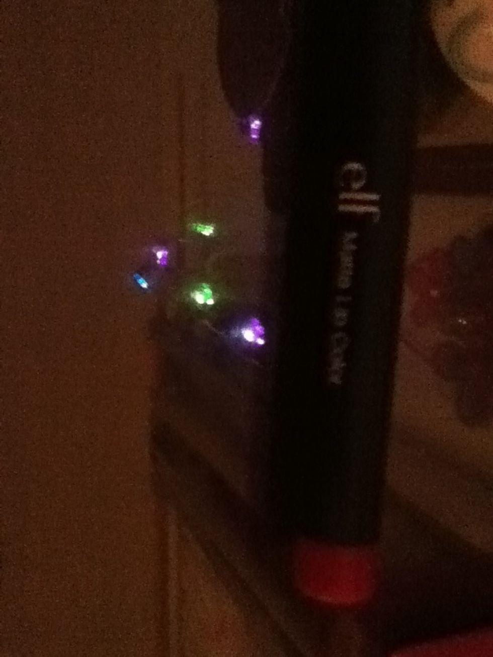 Then use a pencil/thin lip color/liner to line and fill in your lips. This is elf's Matte Lip Color in Rich Red.