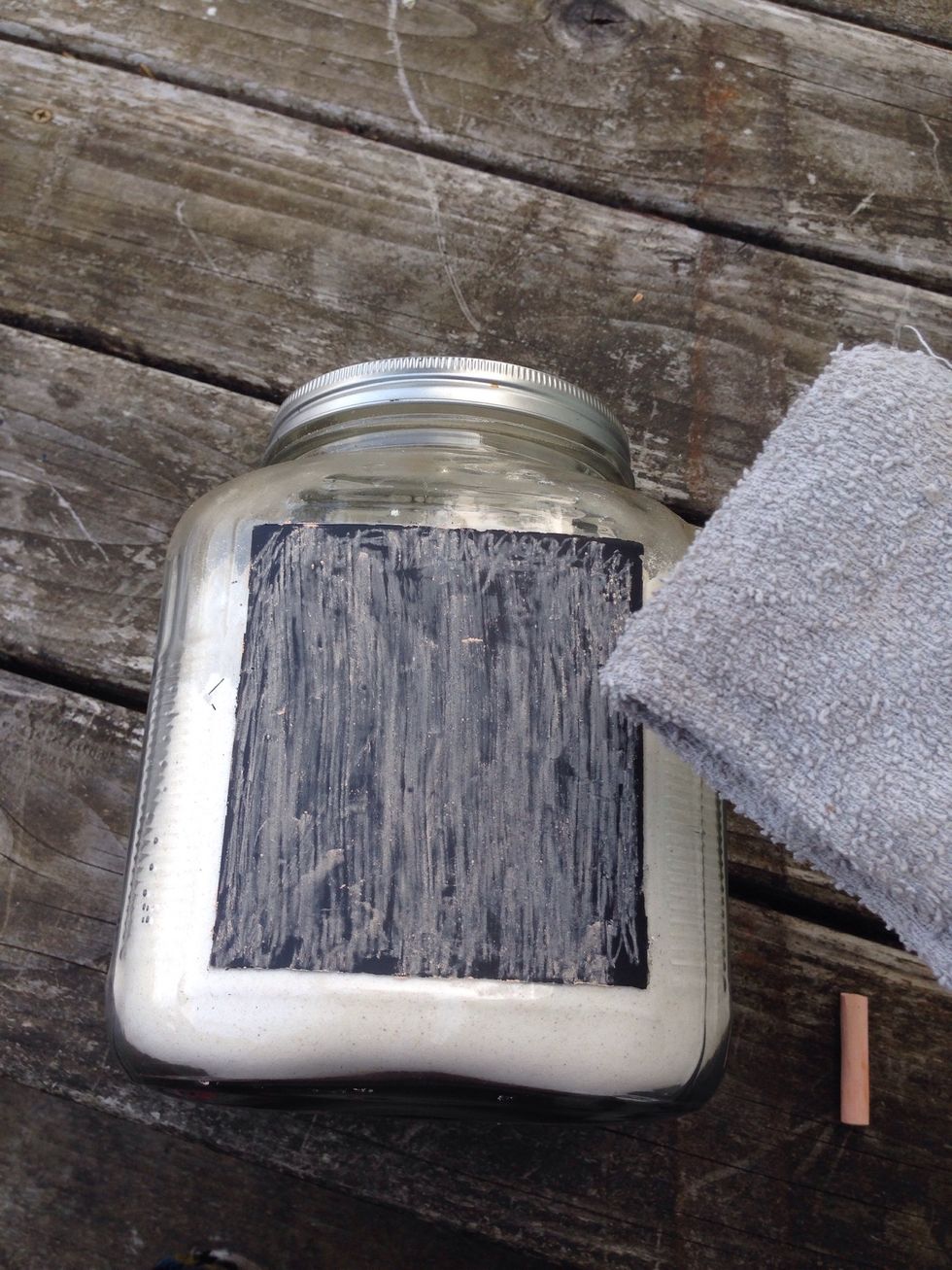 Then use a wash cloth and gently while it off