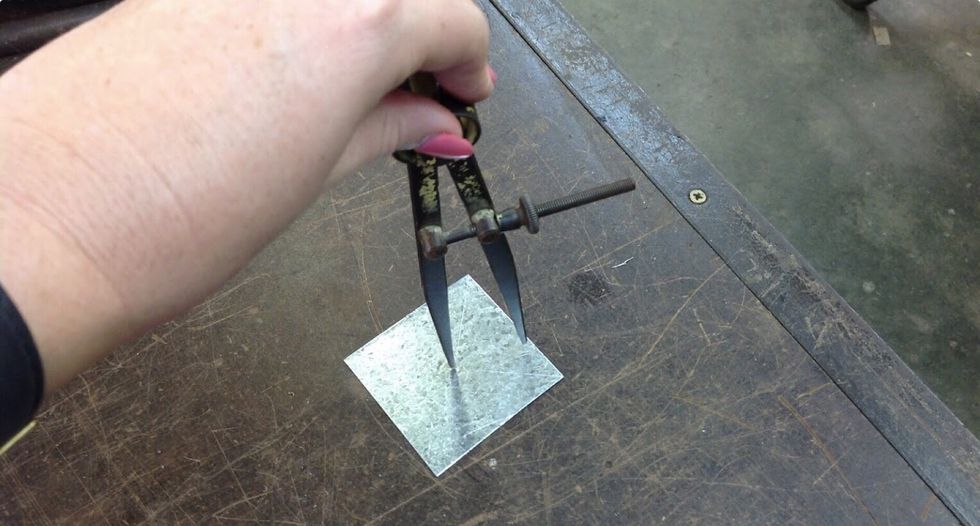 Then use the divider to create a perfect circle