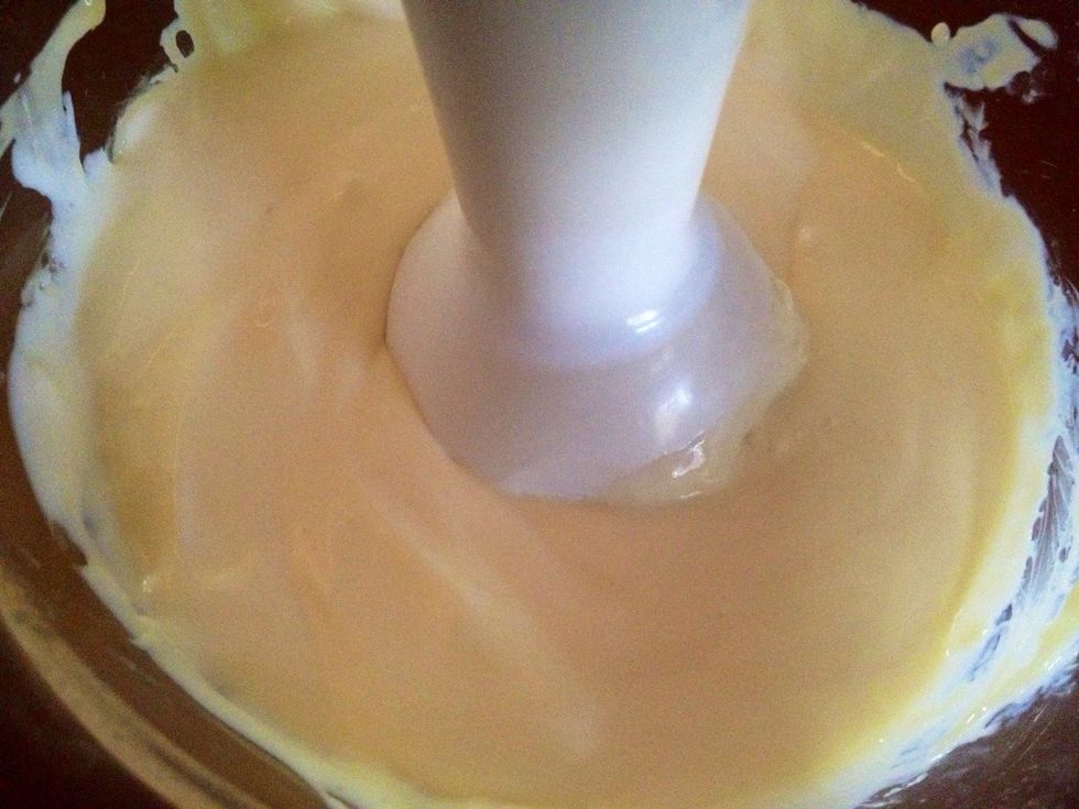 then vanilla. I used both a hand blender