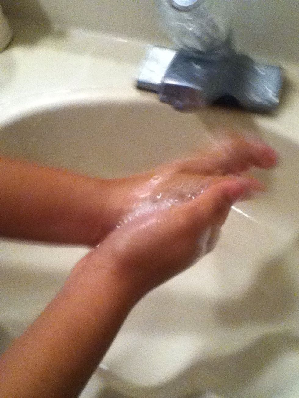 Then wash your hands