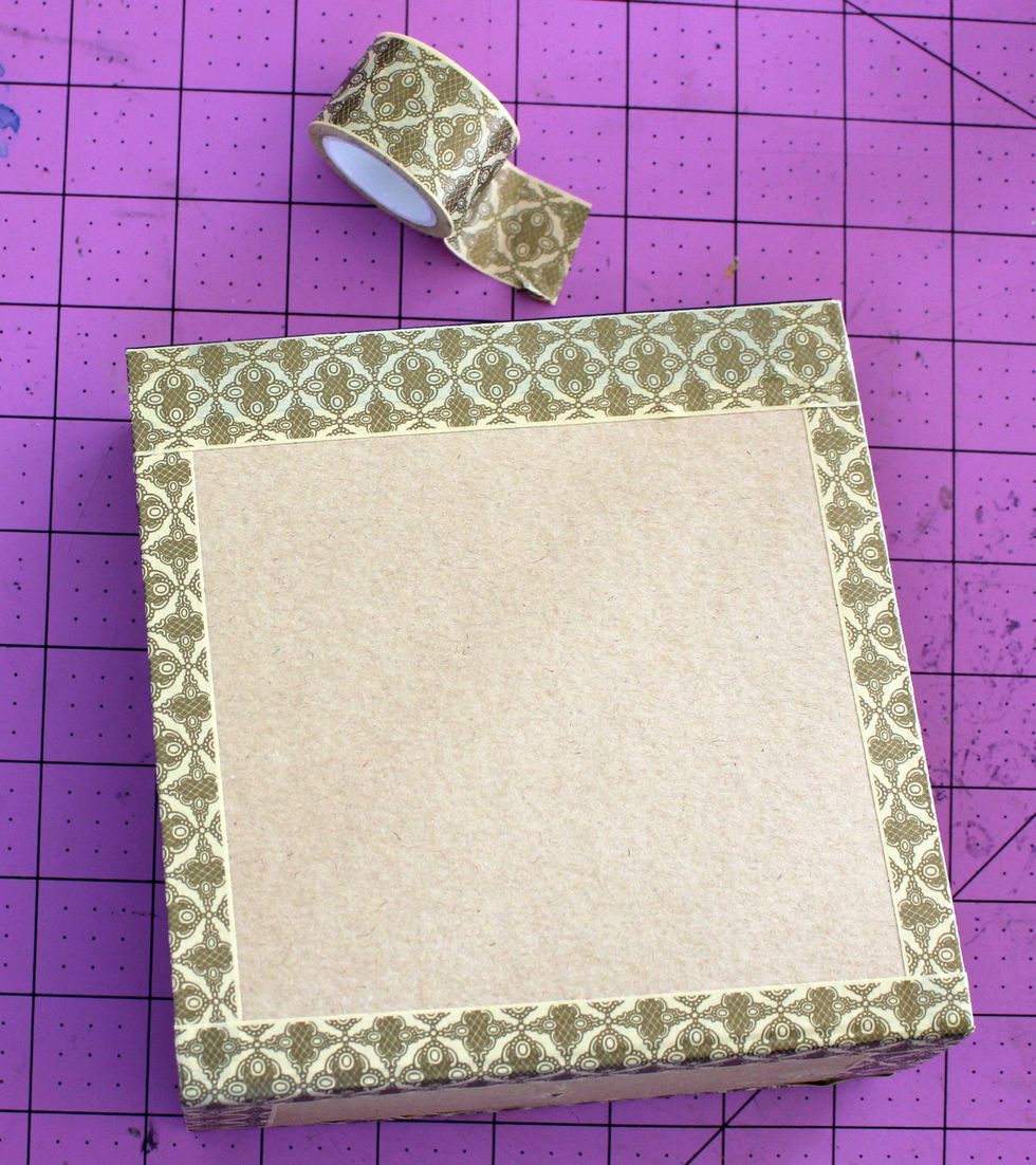 Then we are going to add the G45 Washi Tape to all the sides!!