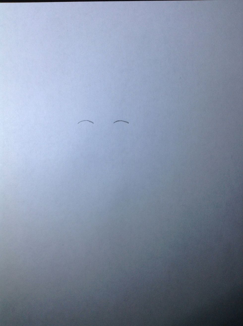 Then we draw that lines.These are our Anime's eyes.