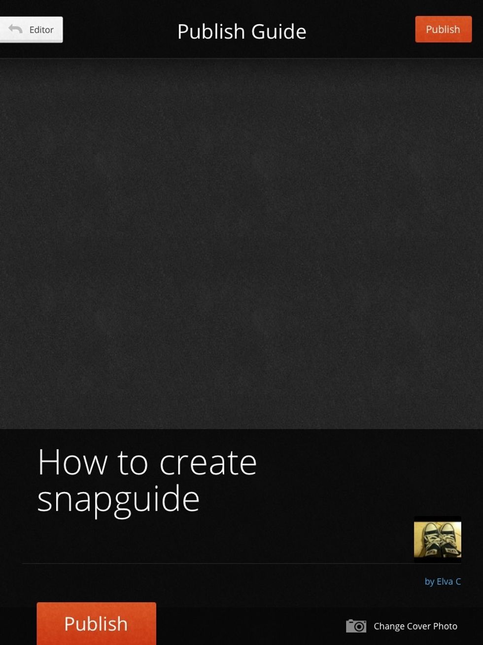 Then when you are done you are going to click on next on the right and then click on publish