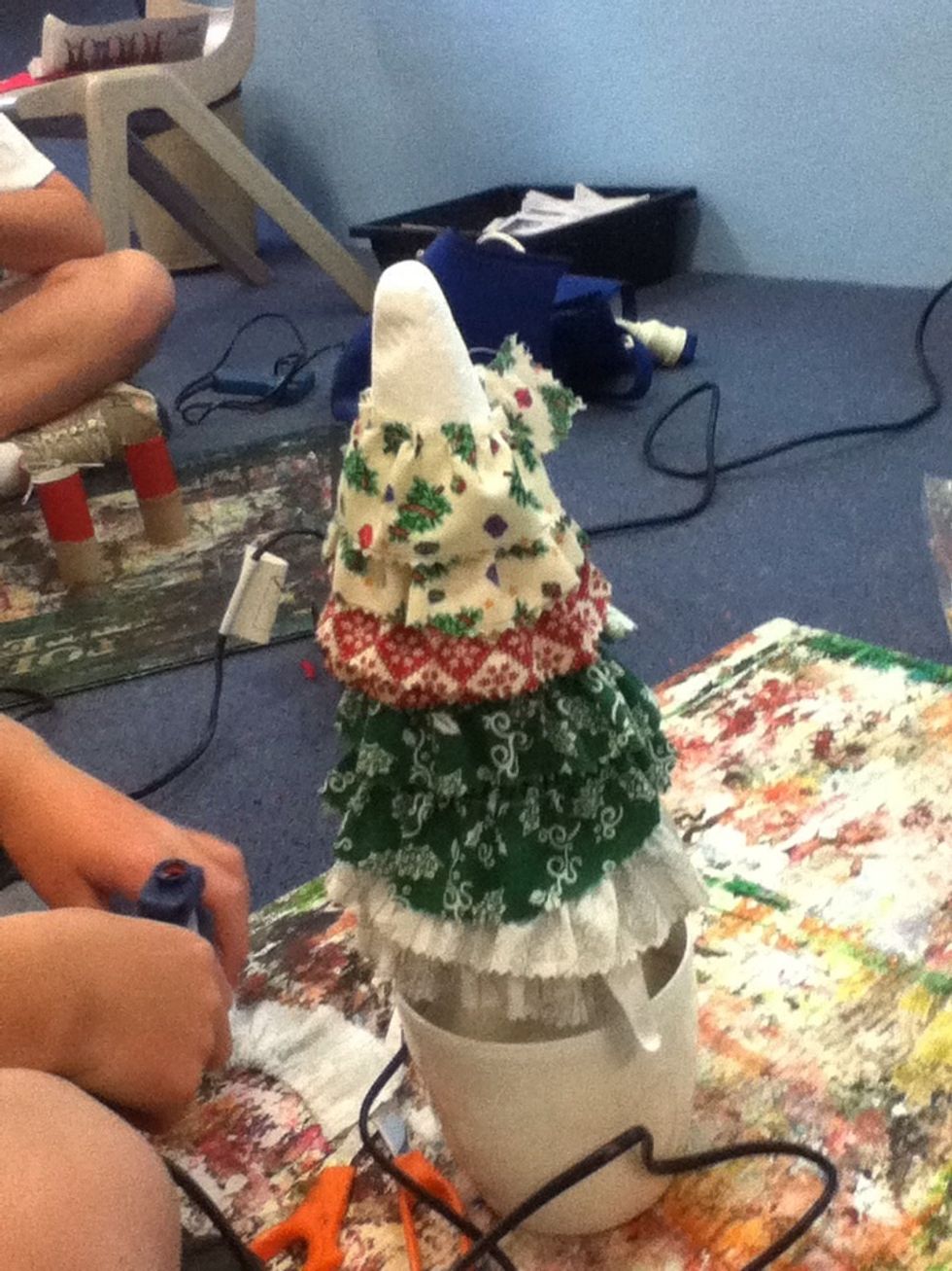 Then when you have done it all to the top.